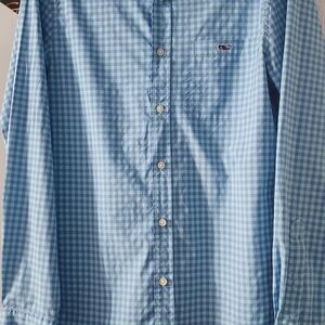 Vineyard Vines Blue Casual Button Down Shirt